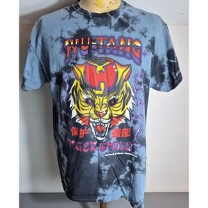 Wu-Tang Tiger Style Tie-Dye T-Shirt Mens Small Multicolored Graphic Print